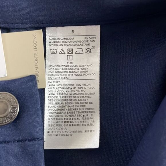 BANANA Republic 3 piece Mid rise Ponte Stretch Leggings in Black , Gray & Navy - Picture 11 of 12